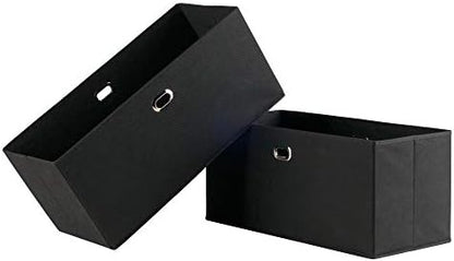 Winsome Torino Storage/Organization, Black 23.03"W x 10.24"H x 10.24"D