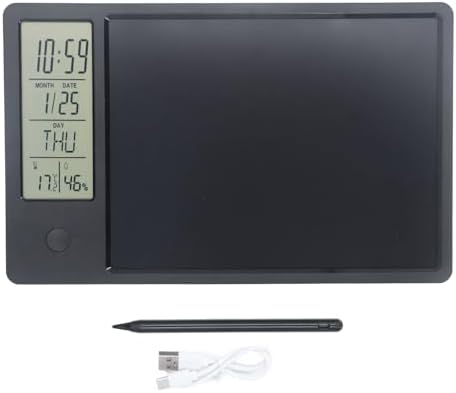 Asixxsix LCD Writing Tablet, 10 Inch Erasable Multi Functional Electronic Writing Pad with Digital Notebook Calendar Included, Pen for Office Kids Adults (Black)