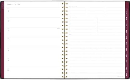 Mead 2027 Planner, Weekly & Monthly, 8.5" x 11", Stickers, Black, West Village (WV0105F-27)