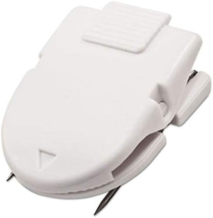 Advantus Panel Wall Clip for Fabric Panels, Standard Size, 40-Sheet Capacity, Box of 50, White (75342)