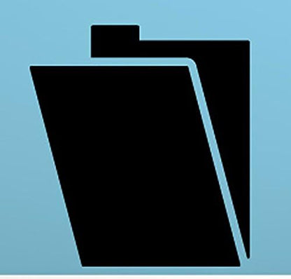 Office Supplies Wall Decals Stickers ID008, Black, 15 Inches