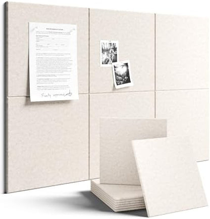 Fluxynara Felt Bulletin Board & Cork Board Alternative, Oatmeal