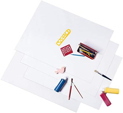 UCreate Economy Poster Board, White, 22" x 28", 1 Sheet