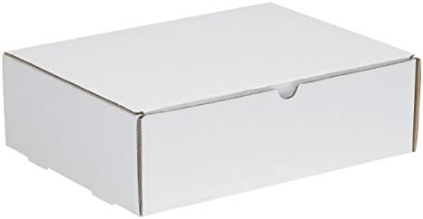 Top Pack Supply Literature Mailers, 12-1/8" x 9-1/4" x 4", White (Pack of 50)