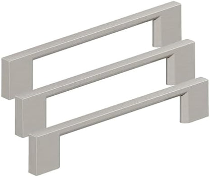 Amerock 10BX37132G10 | Satin Nickel Cabinet Pull | 5-1/16 inch (128mm) Center-to-Center | 30 Pack | Cityscape | Furniture Hardware