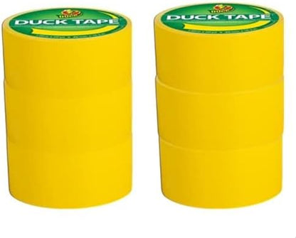 Duck Color Duct Tape, 6-Roll, Yellow (1304966_C)