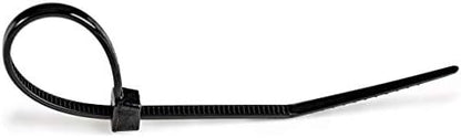 StarTech 4"(10cm) Cable Ties, 94V-2/UL Listed, Black, TAA (CBMZT4BK)