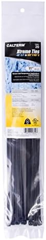 Gardner Bender 46-418UVB Heavy-Duty DoubleLock Cable Tie, 18 Inch., 120 lbs. Tensile Strength, Wire / Cord Management Industrial and Household Use, Nylon Zip Tie, 10 Pk., UV Resistant Black
