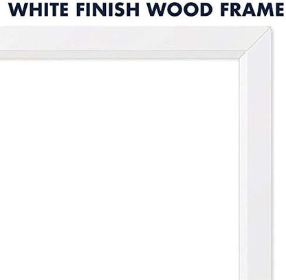 Quartet Magnetic Whiteboard, 17" x 23" Small White Board for Wall, Dry Erase Board for Kids, Perfect for Home Office & Home School Supplies, Dry Erase Marker, Magnets, White Frame (MDW1723W-AZS)