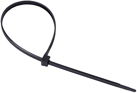 Gardner Bender 45-524UVB Heavy-Duty Cable Tie, 24 Inch., 175 lbs. Tensile Strength, Wire / Cord Management Industrial and Household Use, Nylon Zip Tie, 10 Pk., UV Resistant Black