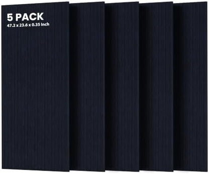 TO-TH Acoustic Panels High Density Soundproof Wall Panels 5 Pack, Navy Blue
