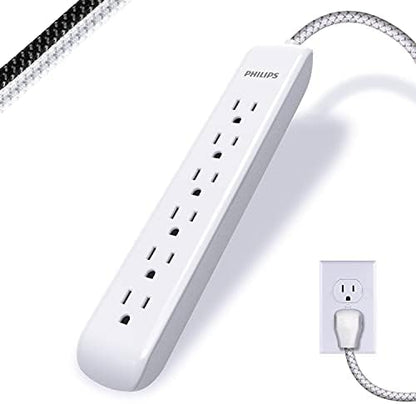 GE Home Electrical GE UltraPro Surge Protector Plug with Alarm, Outlet Extender, Plug Adapter, Appliance, Refrigerator, End of Service, 1080 Joules, Warranty, UL Listed, White, 38124