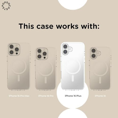 PopSockets iPhone 16 Plus Phone Case with MagSafe- Mickey Polka Dot