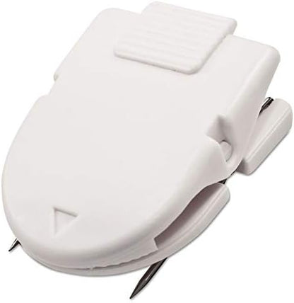 Advantus Panel Wall Clip for Fabric Panels, Standard Size, 40-Sheet Capacity, Box of 50, White (75342)