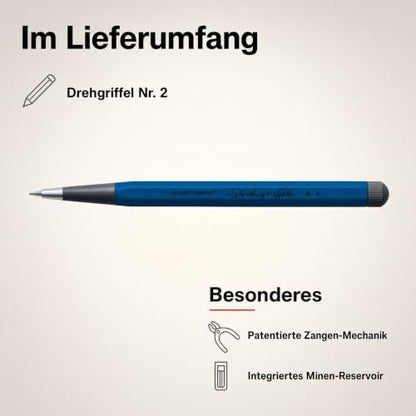 LEUCHTTURM1917 374016 Drehgriffel Nr. 2, Indigo - Pencil (Indigo)