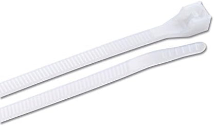Gardner Bender 45-518N Heavy-Duty Cable Tie, 18 Inch., 180 lbs. Tensile Strength, Tensile Strength, Wire / Cord Management Industrial / Outdoor & Household Use, Nylon Zip Tie, 10 Pk., Natural