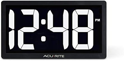 AcuRite Digital Clock with Auto Dimming Brightness, 10-Inch / White