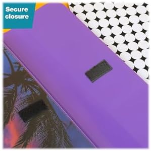Mead Trapper Keeper Binder, Retro Design, 1 Inch Binder with Folders and Pockets, Holds 8-1/2" x 11" Paper, Palm Trees (260038FDE1-ECM)