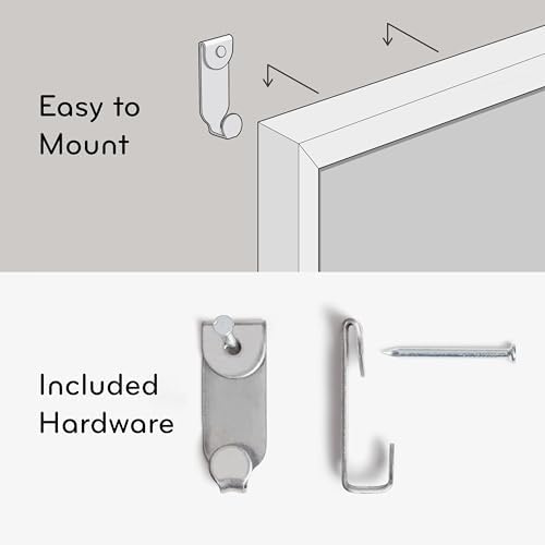 U Brands Magnetic Dry Erase Board White Board, 36" x 24", Silver Aluminum Frame, Includes Marker