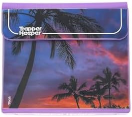 Mead Trapper Keeper Binder, Retro Design, 1 Inch Binder with Folders and Pockets, Holds 8-1/2" x 11" Paper, Palm Trees (260038FDE1-ECM)