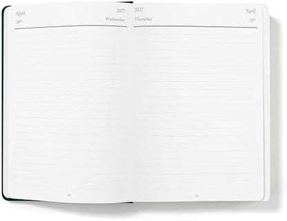 Wykeham's Executive 2026-27 Daily Journal Planner – Customization Available – Mid-Year Academic Diary – July 2026 to June 2027 (Personalized Racing Green, 8.5"×5.5")