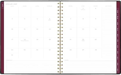 Mead 2027 Planner, Weekly & Monthly, 8.5" x 11", Stickers, Black, West Village (WV0105F-27)