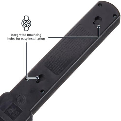 Amazon Basics 6-Outlet Surge Protector Power Strip with 200J Protection, Circuit Breaker, 2ft Extension Cord, Black, 20-Pack
