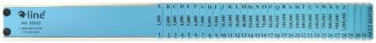C-Line General Plastic Document Sorter, Letter Size, 32 Divisions, 3 x 23.5 Inches, Blue (30532)