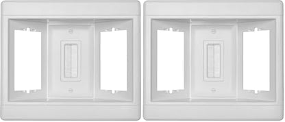 Legrand Pass & Seymour TV3LVKITWCC2 3 Gang Recessed TV Box with Low Voltage Kit, White (1 Count) (Pack of 2)
