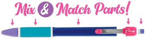 Zebra Pen Z-Grip Mechanical Pencil, 0.7mm #2 HB, Navy Barrels, 12-Pack