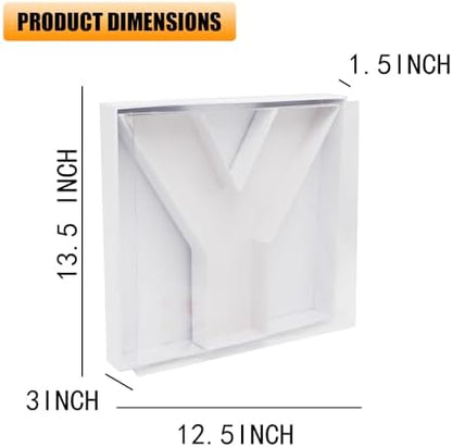 12" Fillable Cardboard Letter Charcuterie Gift Cupcake Box With Cover Sweets Packaging (Y)