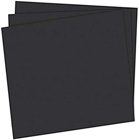 School Smart Railroad Poster Board Paper, 22 x 28 Inches, 4-Ply, Black, Pack of 25