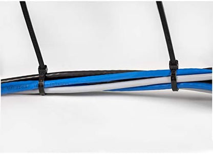 StarTech 10"(25cm) Cable Ties, 94V-2/UL Listed, Black, TAA (CBMZT10BK)