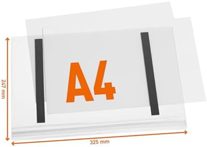Durable Outdoor Sign Holder, Water-Resistant, Letter Size, 5 Pack