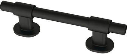 Franklin Brass 10 Pack Matte Black Cabinet Handles Adjustable Drawer Pulls for Kitchen Cabinet Knobs Dressers and Cupboards Fits 1-3/8 to 4 Inch (35–102mm) Hole Center | Adjusta-Pull™