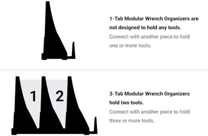 TEKTON 80-Tool Modular Wrench Organizer Set | OTM92180