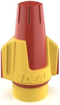 Ideal Electrical Twister Proflex (30-1147P) Red/Yellow Wire Connector - Smooth Twist-On Wire Nuts for 22 to 8 AWG with Comfort SureGrip and Flexible Skirt - Jar of 100