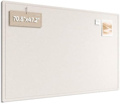Fluxynara 70.8" x 47.2" Large Bulletin Board, Oatmeal