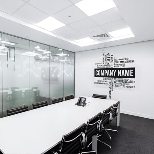 Elegant Workspace Decal: Office Wall Stickers for Aesthetic Enhancement 118 x 118