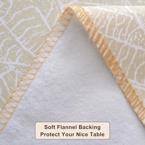 LIBERECOO Heavy Duty Vinyl Tablecloth with Flannel Backing Waterproof Oil-Proof Plastic Table Cloth Stain-Resistant Wipeable Rectangle or Square Table Cover for Indoor and Outdoor 54 x 54 Inch