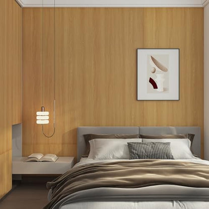 Extra Wide 31"x354" Wood Grain Contact Paper Brown Faux Wood Wallpaper