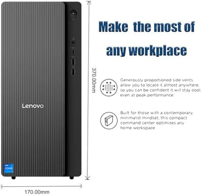 Lenovo IdeaCentre Tower Desktop Computer • 20-core Intel Ultra 7 265K Processor • 32GB DDR5 • 1TB SSD • Office 365 for The Web • HDMI + VGA, Wi-Fi 6E • Wired Keyboard & Mouse • Windows 11