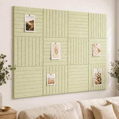 Stripe Felt Bulletin Board Tiles, Cork Board Alternative 48 x 36 in