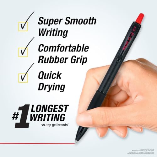 PILOT G2 Edge Black, Blue and Red, 8ct box, Fine Point 0.7 mm