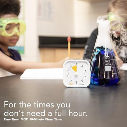 TIME TIMER 10 Minute MOD Education Edition ⁠— Visual Timer with Desktop Software for Kids Classroom Learning, Productivity Timer, Study Tool and Office Meetings with Silent Operation (10min)