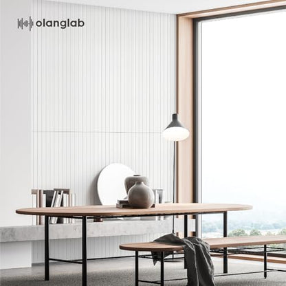 Olanglab Acoustic Wall Panels, 10 Pack, 48" x 24", White