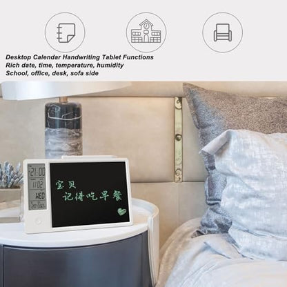 Electronic LCD Writing Tablet, 10.24 x 6.3 x 0.39in Electronic Digital Writing Board, HD LCD Display Erasable Drawing Doodle Board,Writing Board Calendar Office Memo Message