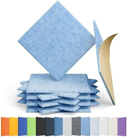 12 Pack Square Acoustic Panels Self Adhesive Sound Proof Foam