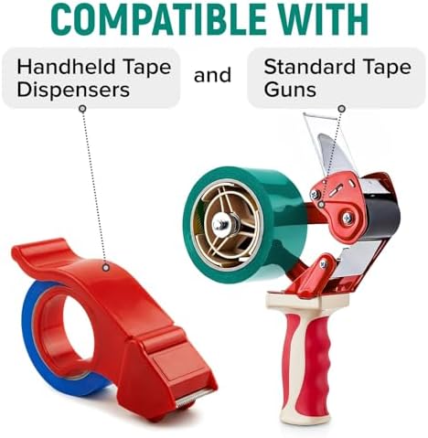 2" x 110 Yards Multi-Color Packing Tape, 24 Rolls Pack (4 x 6 Colors)
