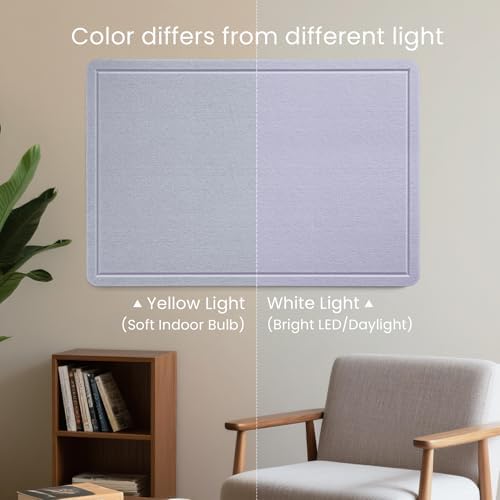 Felt Bulletin Board 36x24 inches, Decorative Pin Board for Home & Office